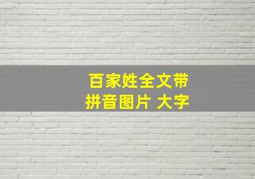 百家姓全文带拼音图片 大字